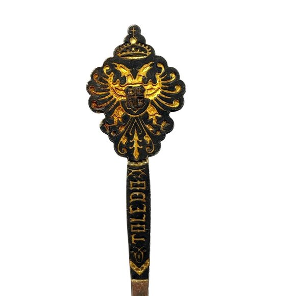 Vintage Tilden Collectible Silver & Enamel Souvenir Spoon B80 - Picture 3 of 4